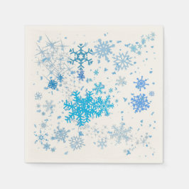 クリスマスの降雪 スタンダードカクテルナプキン