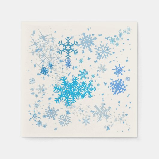 クリスマスの降雪 スタンダードカクテルナプキン (正面)