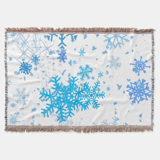 クリスマスの降雪 スローブランケット (正面)