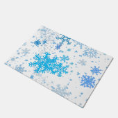 クリスマスの降雪 ドアマット (アングル)