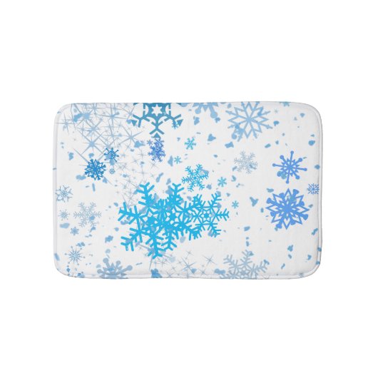 クリスマスの降雪 バスマット (正面)