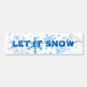 クリスマスの降雪 バンパーステッカー