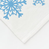 クリスマスの降雪 フリースブランケット (角)