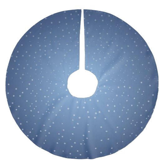 クリスマスの降雪 ブラッシュドポリエステルツリースカート (正面)