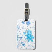 クリスマスの降雪 ラゲッジタグ (正面縦)