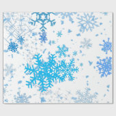 クリスマスの降雪 ラッピングペーパー (フラット)