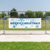 クリスマスの降雪 横断幕 (インサイチュ)