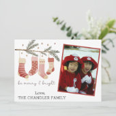 クリスマスの陽気な写真 シーズンカード (スタンド正面)