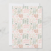 クリスマスの陽気な写真 シーズンカード (裏面)