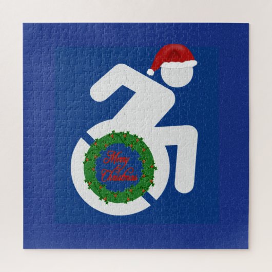 クリスマスの障害者 ジグソーパズル (縦)