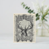 クリスマスの雄鹿 シーズンポストカード (スタンド正面)