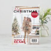 クリスマスの雑誌表紙をカスタマイズ シーズンカード (スタンド正面)