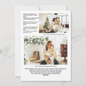 クリスマスの雑誌表紙をカスタマイズ シーズンカード (裏面)