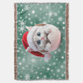 クリスマスの雛 スローブランケット (正面縦)