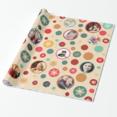 クリスマスの雪お気に入りの片14家族の写真 ラッピングペーパー (アンロールド)