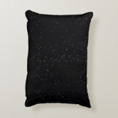 クリスマスの雪が黒 アクセントクッション (裏面(縦))