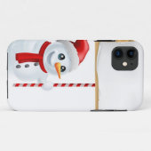 クリスマスの雪だるまおよび印 Case-Mate iPhoneケース (裏面(横))
