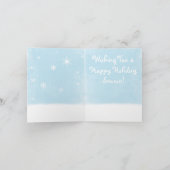 クリスマスの雪だるまのウンチカード シーズンカード (内部)