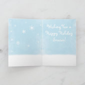 クリスマスの雪だるまのウンチカード シーズンカード (内部)