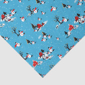 クリスマスの雪だるまのティッシュペーパー 薄葉紙 (詳細)