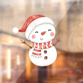 クリスマスの雪だるまのホリデー装飾 ウィンドウサイン (シート2)