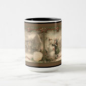 クリスマスの雪だるまのマグ マグカップ (中央)