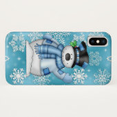 クリスマスの雪だるまの休日10の場合 Case-Mate iPhoneケース (裏面(横))