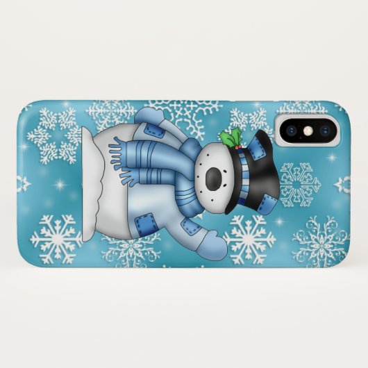 クリスマスの雪だるまの休日10の場合 Case-Mate iPhoneケース (裏面(横))