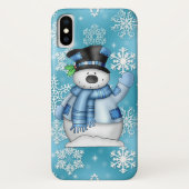 クリスマスの雪だるまの休日10の場合 Case-Mate iPhoneケース (裏面)
