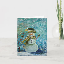 クリスマスの雪だるまの絵が準備できました