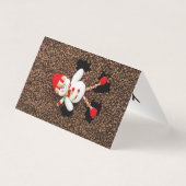 クリスマスの雪だるまの装飾 (裏面)