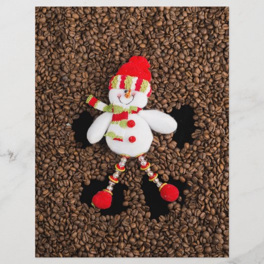 クリスマスの雪だるまの装飾 チラシ (正面)