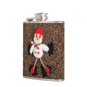 クリスマスの雪だるまの装飾 フラスク (左)