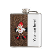 クリスマスの雪だるまの装飾 フラスク (裏面)