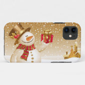 クリスマスの雪だるまのiPhone 5カバー Case-Mate iPhoneケース (裏面(横))