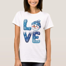 クリスマスの雪だるまのLOVEパロディ