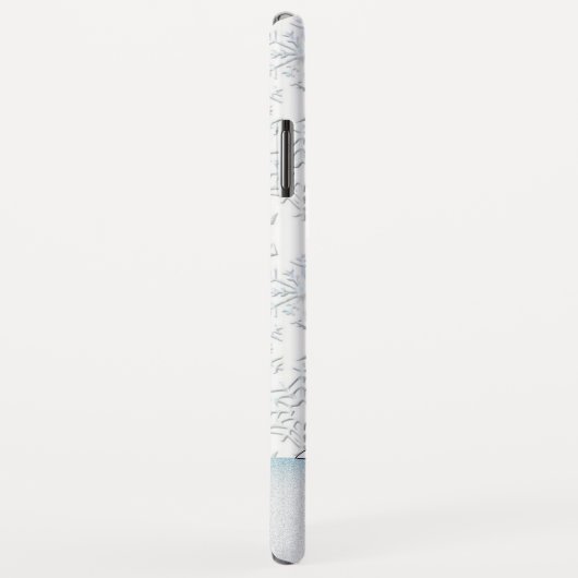 クリスマスの雪だるまは名前を加えます Case-Mate iPhoneケース (裏面/右)