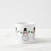 クリスマスの雪だるま エスプレッソカップ (正面)
