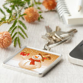 クリスマスの雪だるま キーホルダー (側面)