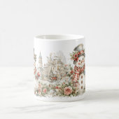 クリスマスの雪だるま コーヒーマグカップ (中央)