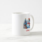 クリスマスの雪だるま コーヒーマグカップ (正面右)