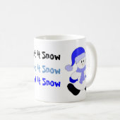 クリスマスの雪だるま コーヒーマグカップ (正面右)