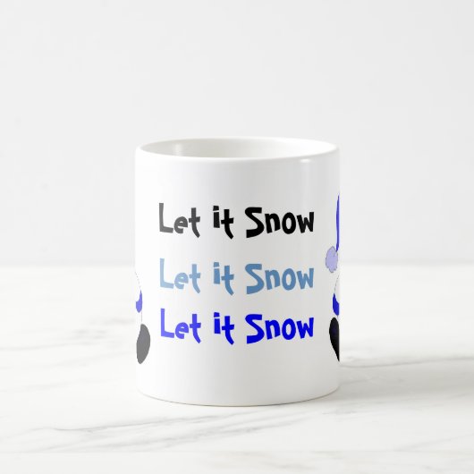 クリスマスの雪だるま コーヒーマグカップ (中央)