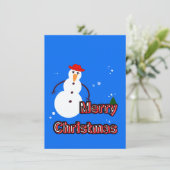 クリスマスの雪だるま シーズンカード (スタンド正面)