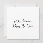 クリスマスの雪だるま シーズンカード (裏面)