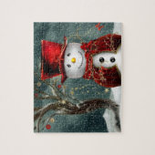 クリスマスの雪だるま ジグソーパズル (縦)