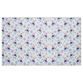 クリスマスの雪だるま ファブリック (ファットクウォーター)