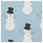 クリスマスの雪だるま ファブリック (クローズアップ)