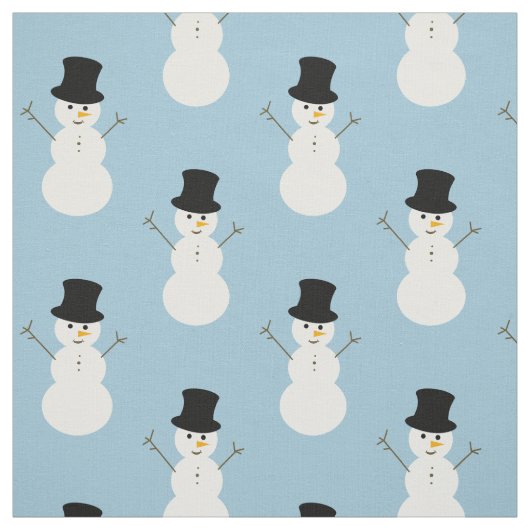 クリスマスの雪だるま ファブリック (見本)