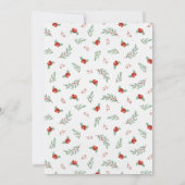 クリスマスの雪だるま ファーストバースデー招待状 招待状 (裏面)